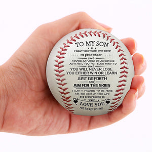To My Son - Baseball- Never Lose