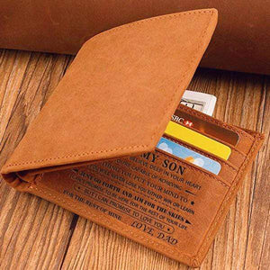 Dad To Son - Genuine Premium Leather Card Wallet