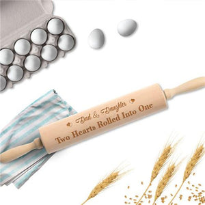 Dad And Daughter - Two Hearts Rolled Into One - Rolling Pin