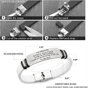 To My Gorgeous Wife Bracelet - I Love You
