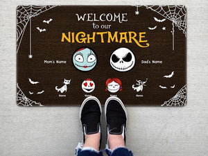 Welcome to our nightmare personalized doormat