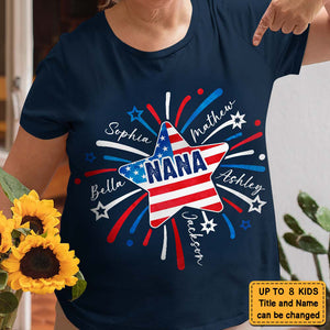 Personalized Grandma Fireworks Shirt-Sweatshirt