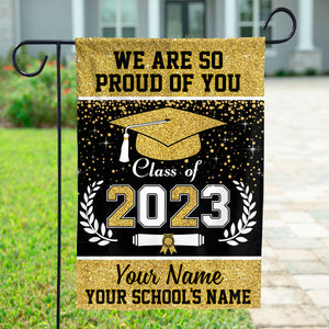 Personalized Garden Flag Best Gift Idea Graduation Garden Flag Class of 2023 Senior Gift