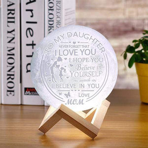 Mom Daughter- 3D Print Moon Light - Believe in yourself