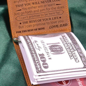 Dad To Daughter - Never Lose - Money Clip Wallet