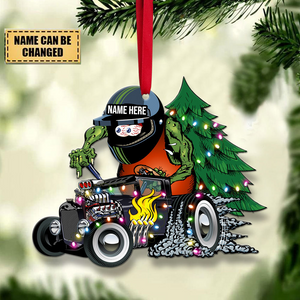 Hot Rod - Personalized Christmas Ornament - Gifts For Drag Racer - Hot Rod Custom Kulture