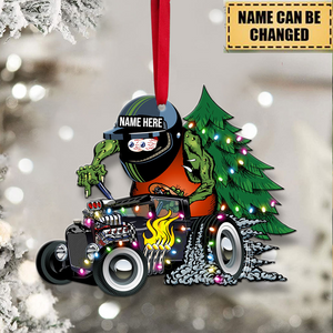 Hot Rod - Personalized Christmas Ornament - Gifts For Drag Racer - Hot Rod Custom Kulture