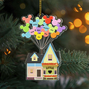 Grandparent's Little Adventures Personalized Acrylic Ornament