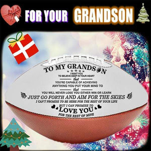 TO MY GRANDSON- You Will Never Lose- Football