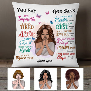 God Says You Are Pillow