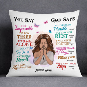 God Says You Are Pillow