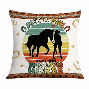 Personalized Horse Pillow