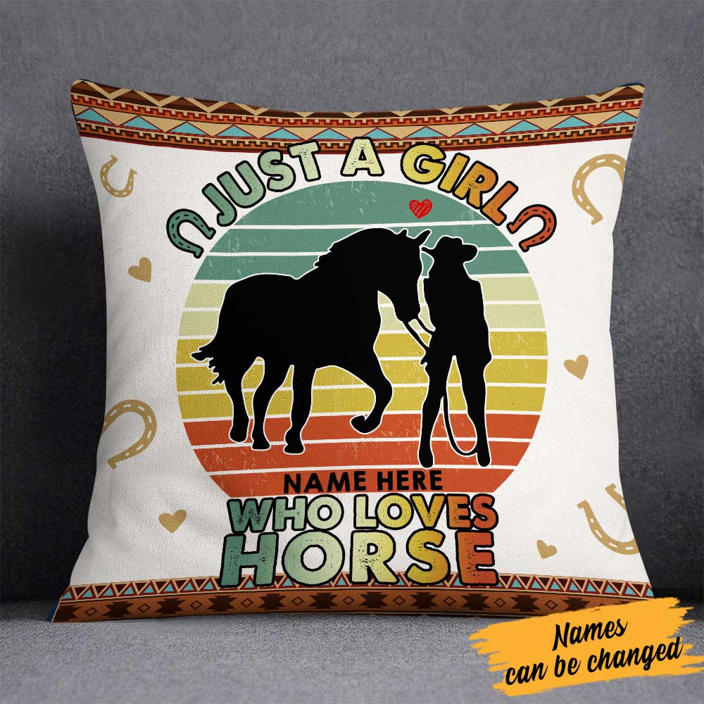 Personalized Horse Pillow