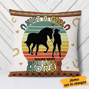 Personalized Horse Pillow