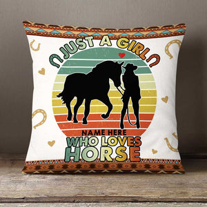 Personalized Horse Pillow