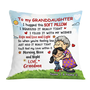 Personalized Granddaughter Grandson Pillow