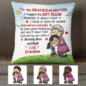 Personalized Granddaughter Grandson Pillow