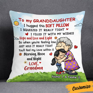 Personalized Granddaughter Grandson Pillow