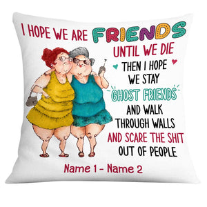 Old Friends Sisters Pillow