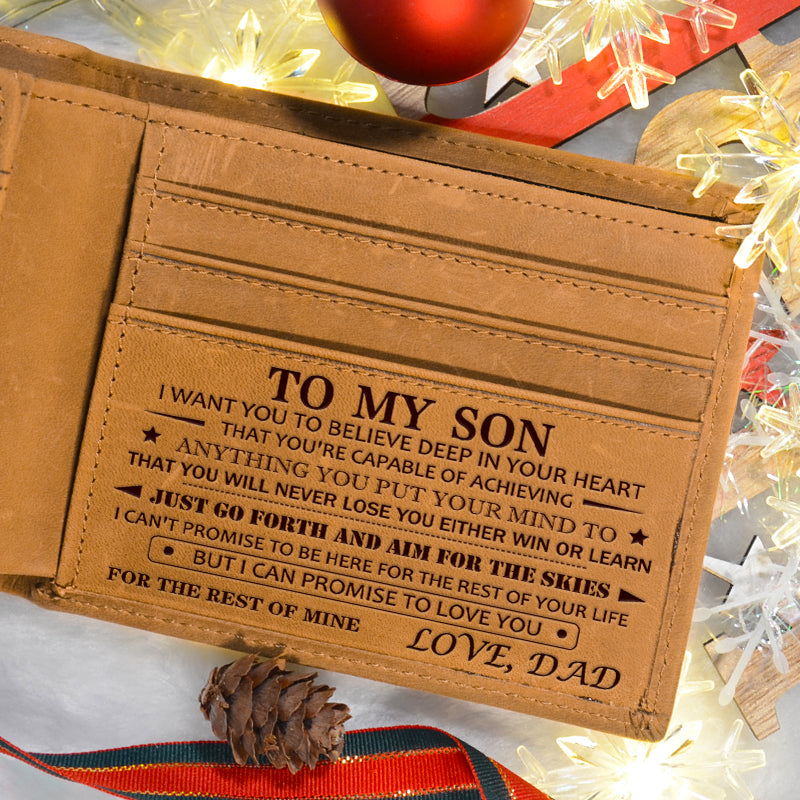 Dad To Son - Genuine Premium Leather Card Wallet