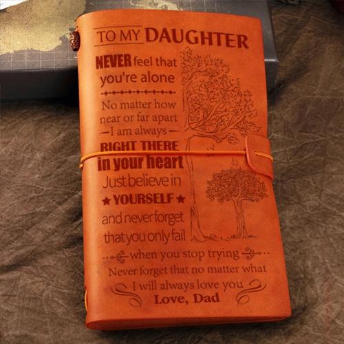 Dad To Daughter - I Will Always Love You- Vintage Journal