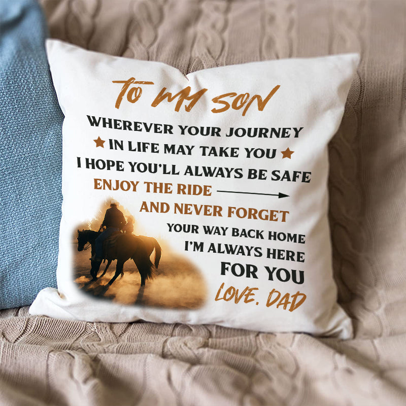 Dad To Son - Enjoy The Ride - Pillow Case