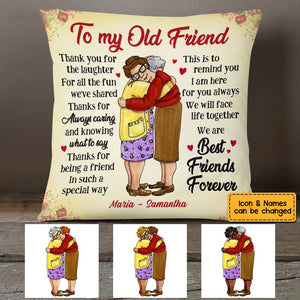 Thank You Old Friends Forever Pillow