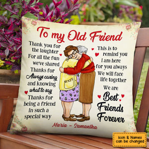 Thank You Old Friends Forever Pillow