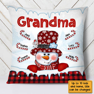 Grandma Snowman Pillow