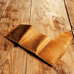 To My GrandSon - Premium Cow Leather Trifold Wallet