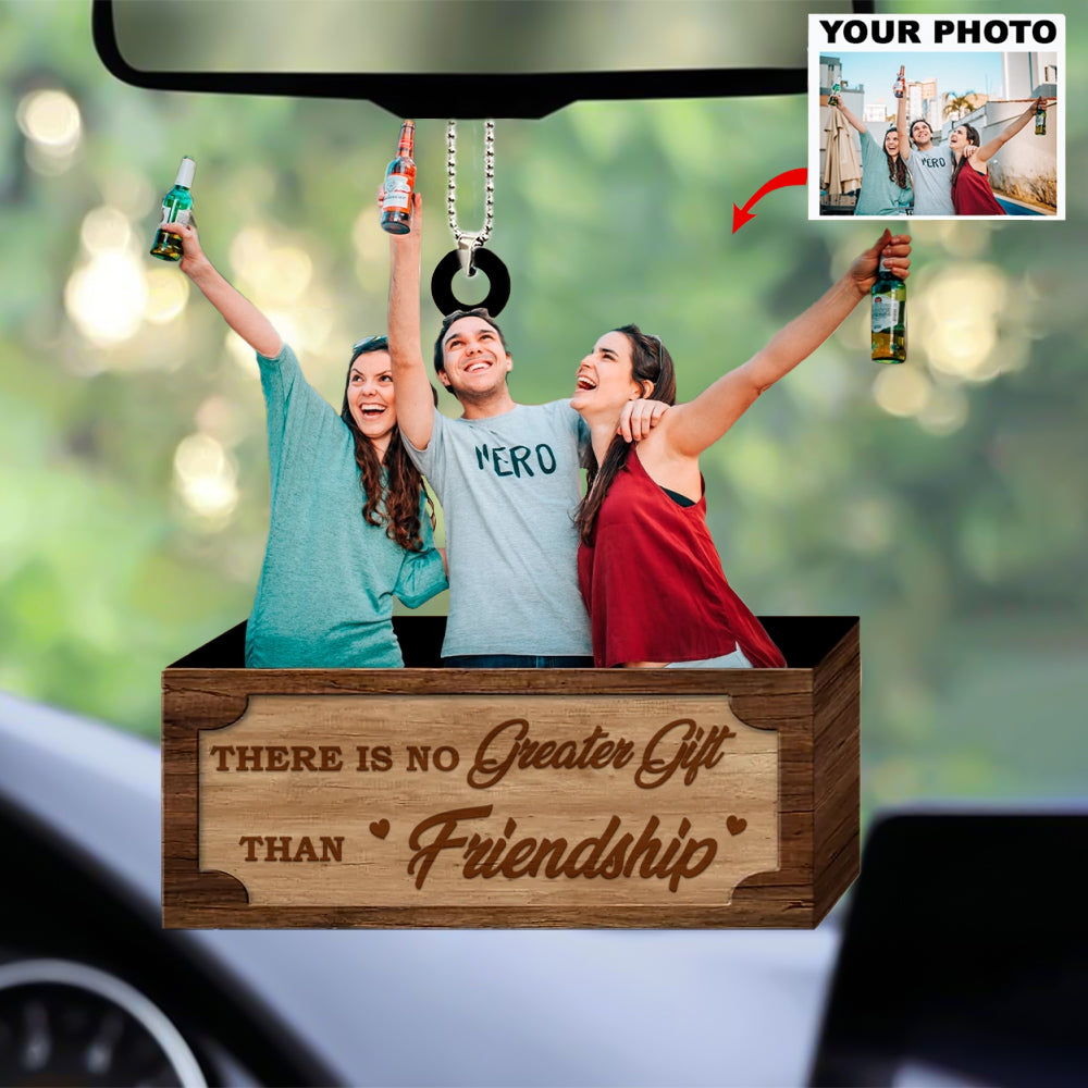 No Greater Gift Than Family/Sisters/Brothers...-Personalized Photo Acrylic Car Ornament