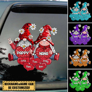 Colorful Grandpa- Grandma Doll Loves Sweet Heart Kids Personalized Decal