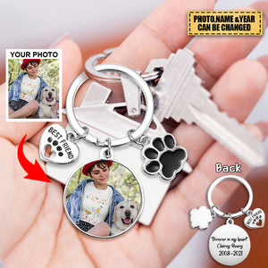 Personalized Photo Keychain Pet Charm Key Ornaments - Master Pet Memorial Gifts Keychain