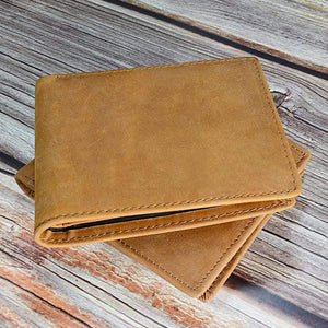 To My Grandson - Never Lose- Genuine Leather Wallet