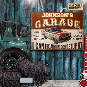 Tsz Cstmo Personalized Auto Mechanic Garage I Can Fix Anything Customized Classic Metal Signs