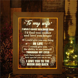 Husband To Wife - How Special You Are To Me - Frame Lamp