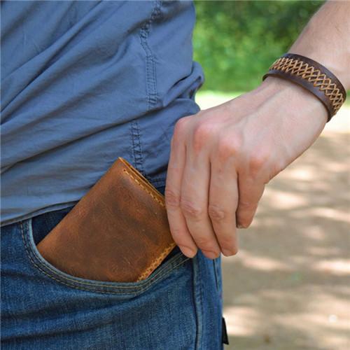 Mum To Son -You Will Never Lose- Leather Bifold Wallet