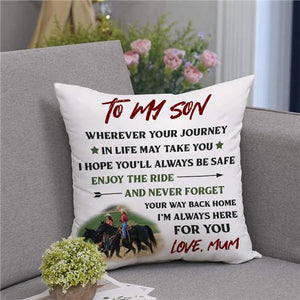 Mum To Son - Enjoy The Ride - Pillow Case🌙