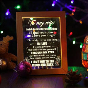 Husband To Wife - How Special You Are To Me - Frame Lamp