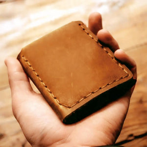 Mom To Son - Premium Cow Leather Trifold Wallet