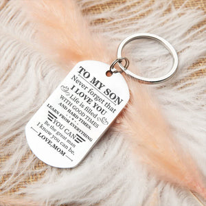 Mom To Son - Be The Great Man - Inspirational Keychain