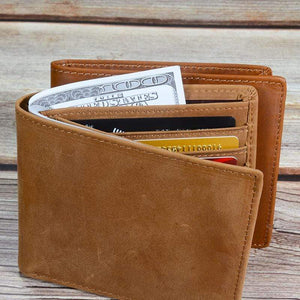 Mom To Son - Never Lose- Genuine Leather Wallet