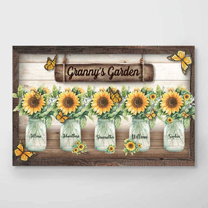 Grandma's Garden - Personalized Horizontal Poster