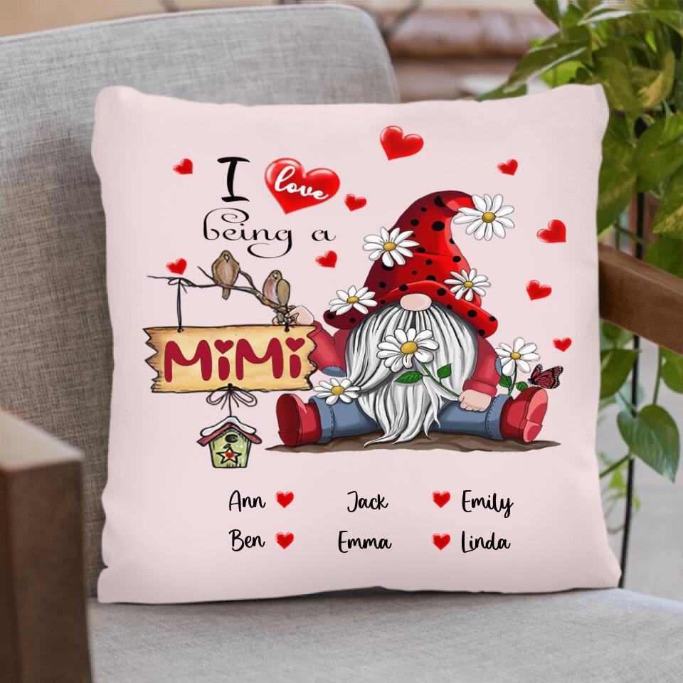 Custom Personalized WGrandma Pillow Cover And Pillow - I Love Being A Grandma