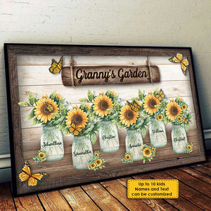 Grandma's Garden - Personalized Horizontal Poster