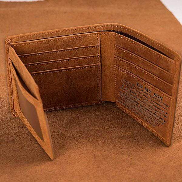 Dad To Son - Genuine Premium Leather Card Wallet