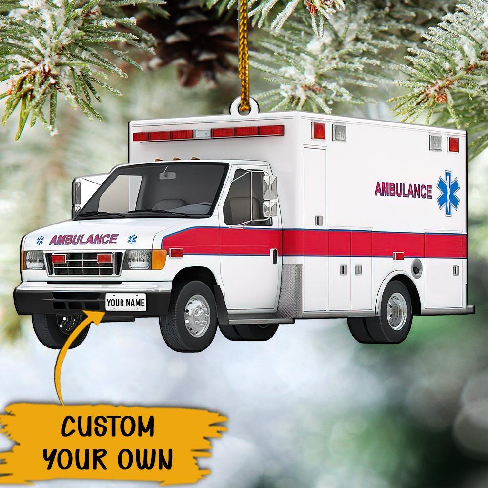 Ambulance Custom Ornament Ambulance Car Christmas Personalized Gift