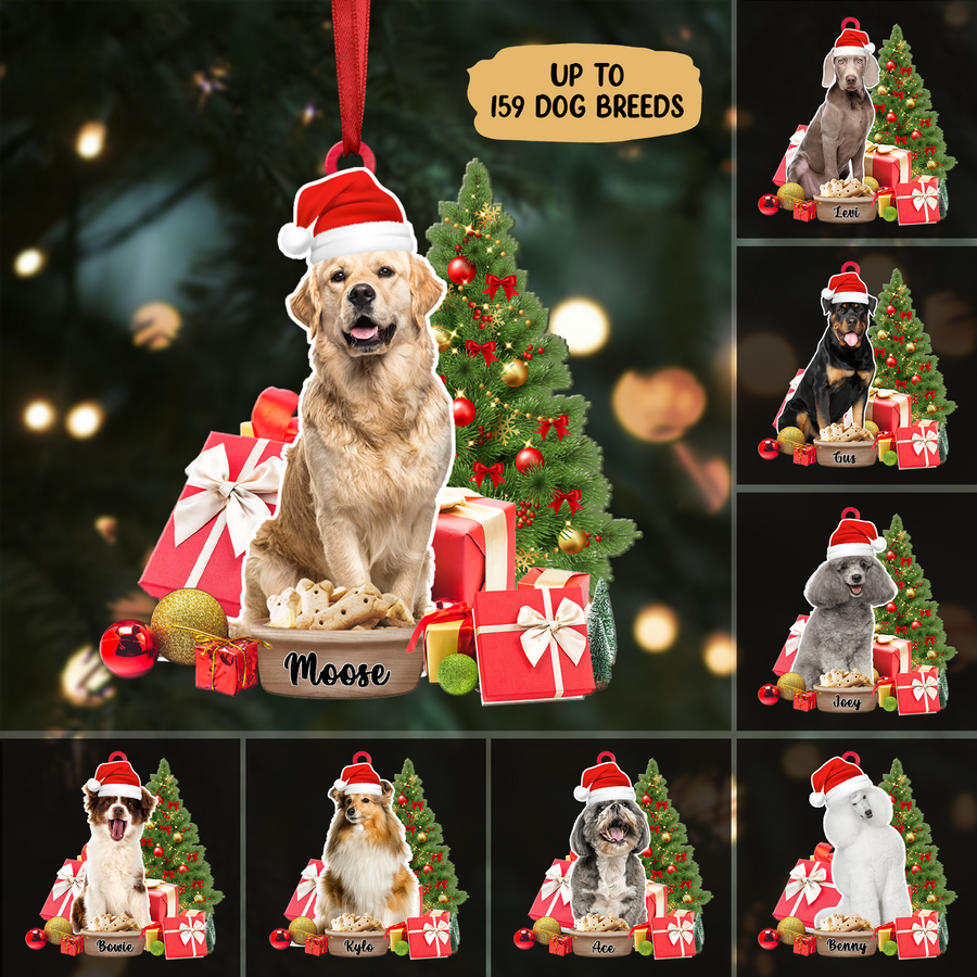 Dog Christmas Ornament - Personalized Ornament