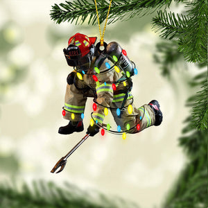 Firefighter Forever - Christmas Firefighter Ornament