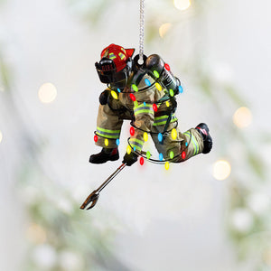 Firefighter Forever - Christmas Firefighter Ornament